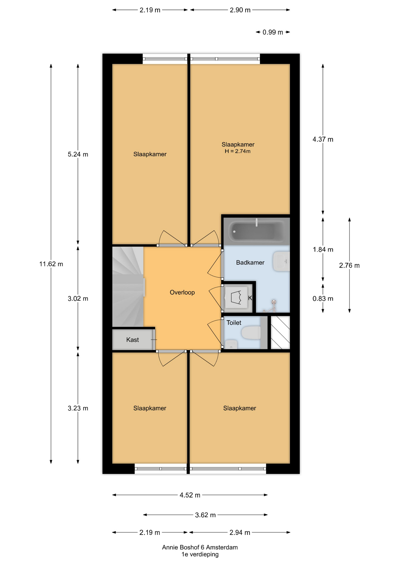 Annie Boshof 6 , 1087 LP Amsterdam map